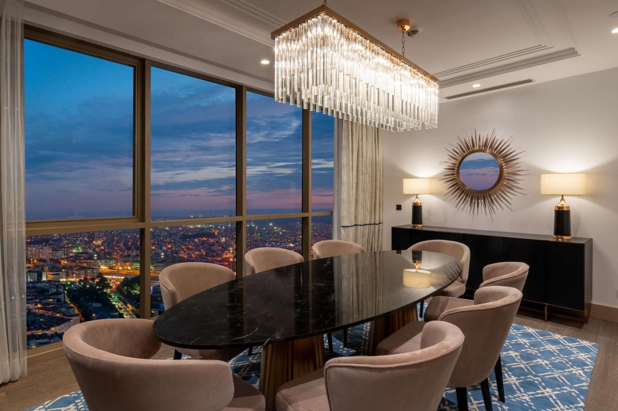Hilton Mall Of イスタンブール エクステリア 写真 A dining room in a penthouse