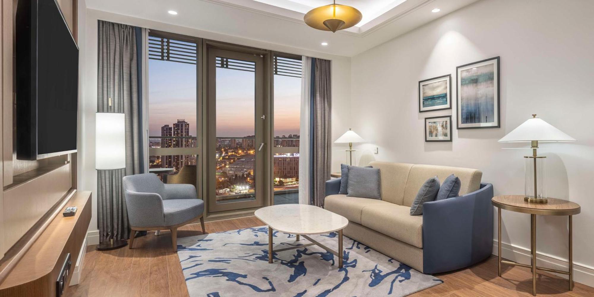 Hilton Mall Of イスタンブール エクステリア 写真 A living room at the hotel